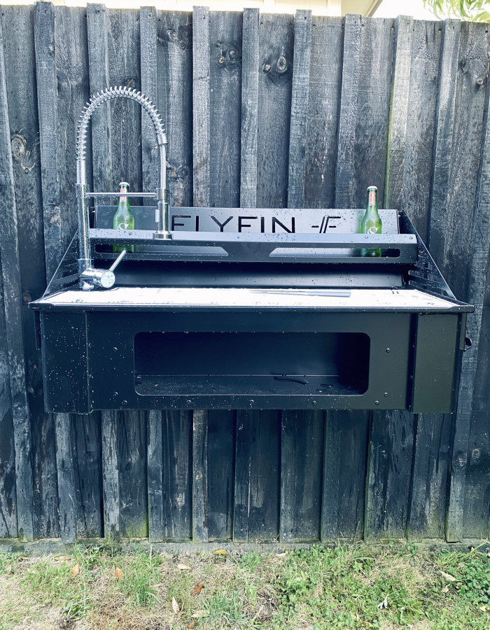 Outdoor fish filleting bench